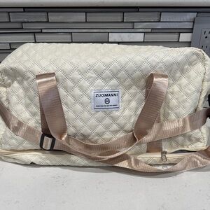 Cream Quilted Women's Bag